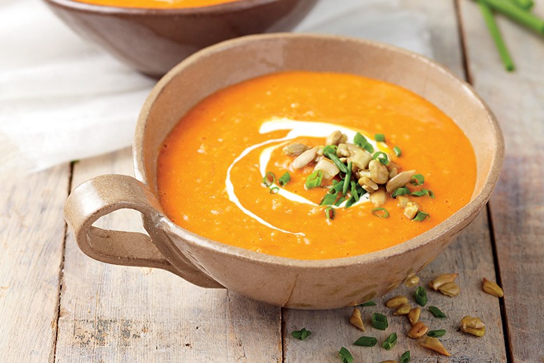 Grünkern-Tomaten-Cremesuppe