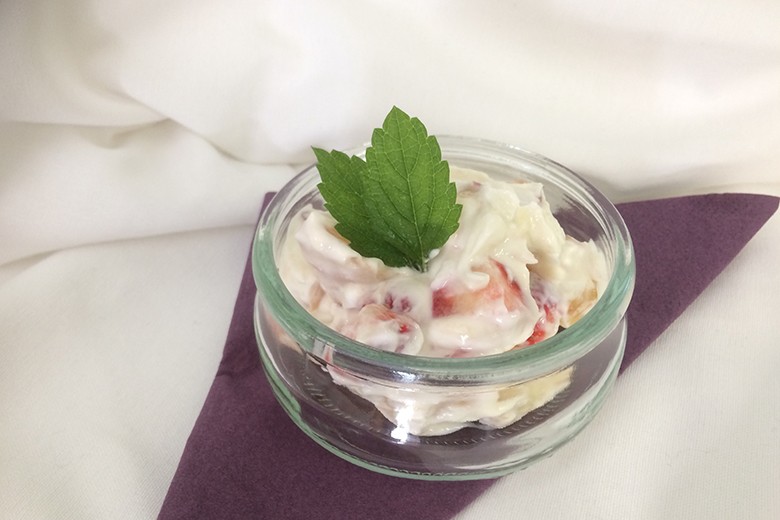 Erdbeer-Pfirsich-Salat