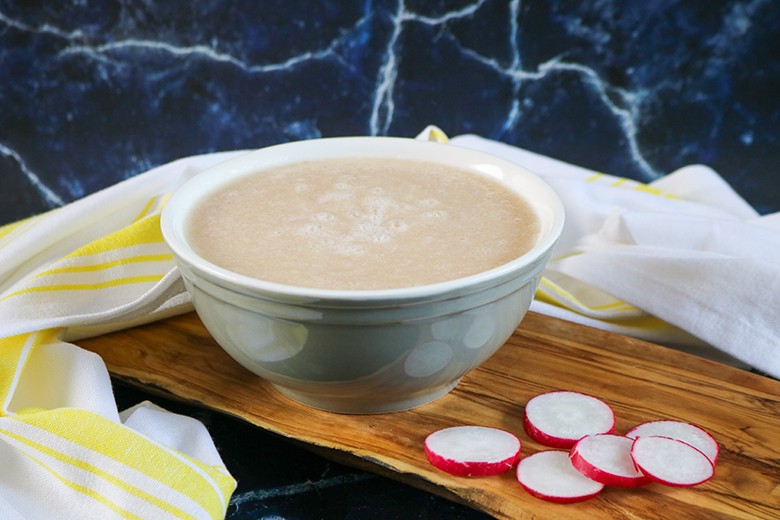 Kartoffel-Radieschen-Suppe