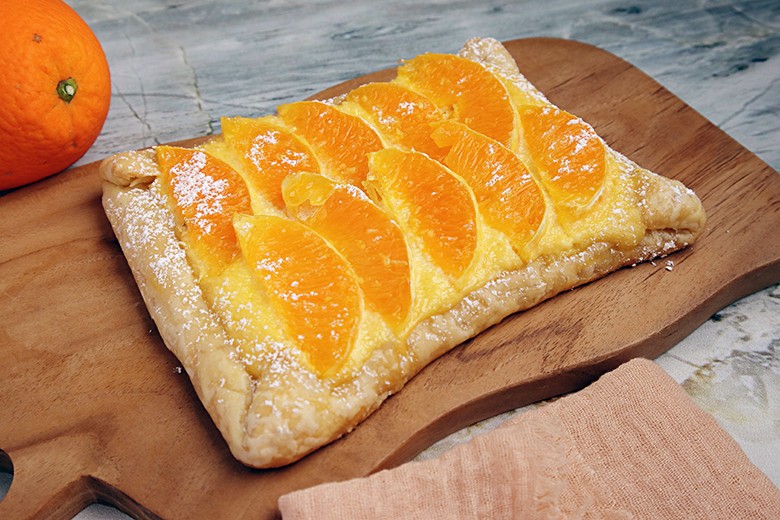 Flambierte Orangen-Tarte