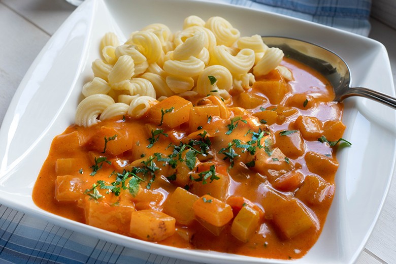 Kürbis-Kartoffel-Gulasch
