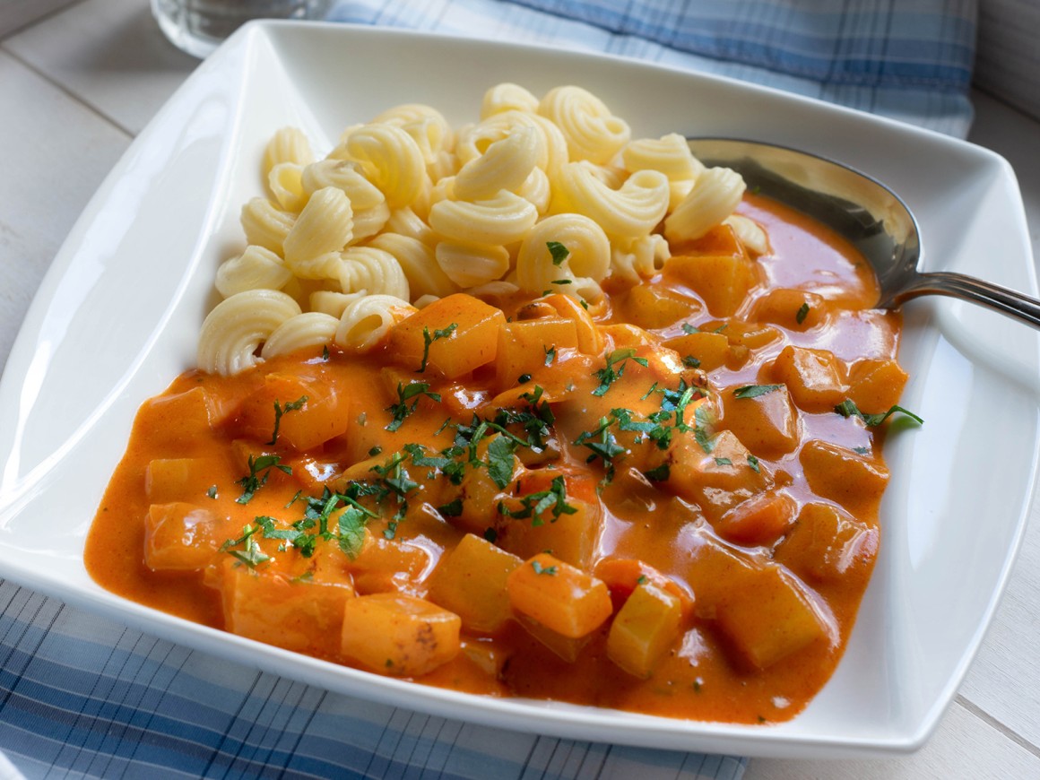 Kürbis-Kartoffel-Gulasch - Rezept