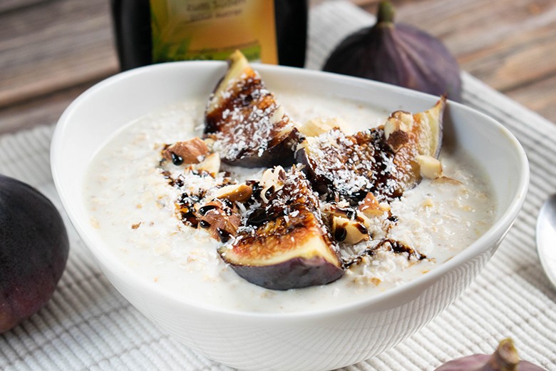 Hirse-Porridge mit Feigen