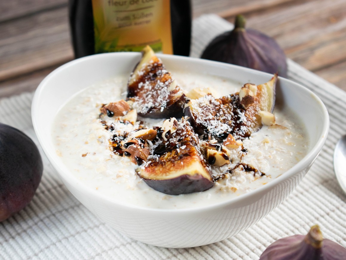 Hirse-Porridge mit Feigen
