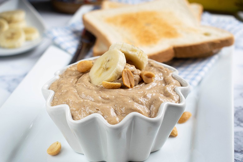 Bananen-Erdnussbutter-Aufstrich