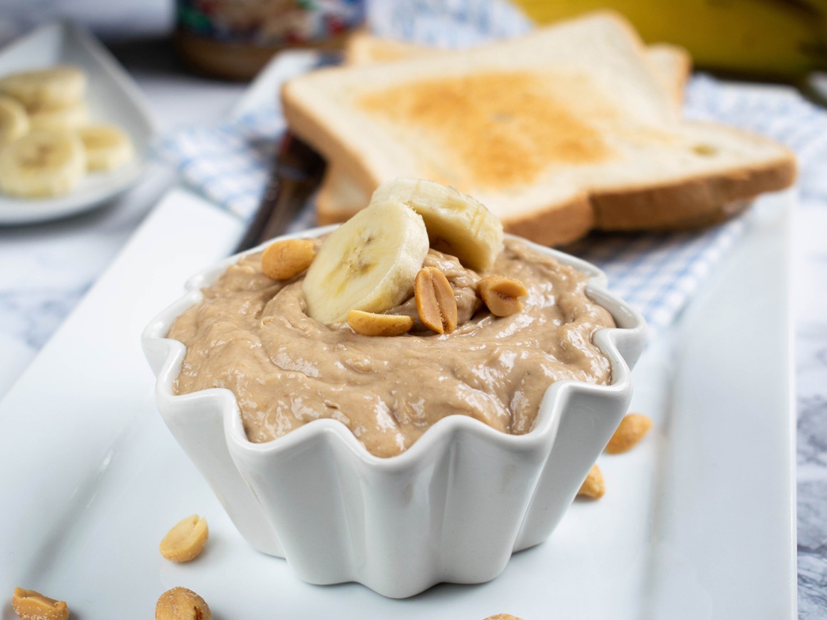 Bananen-Erdnussbutter-Aufstrich