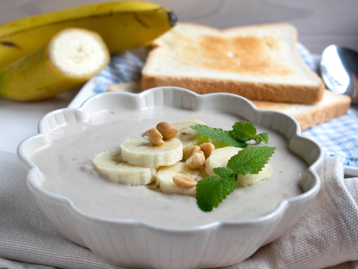 Erdnussbutter-Brei mit Bananen - Rezept