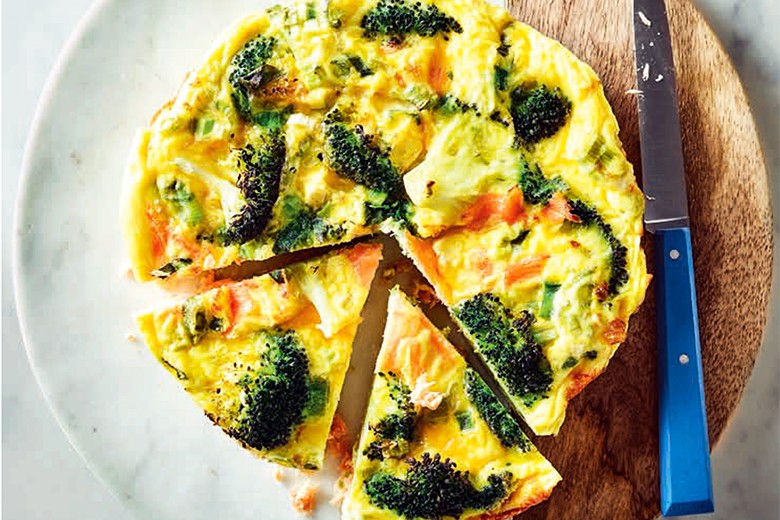 Brokkoli-Quiche mit Räucherlachs