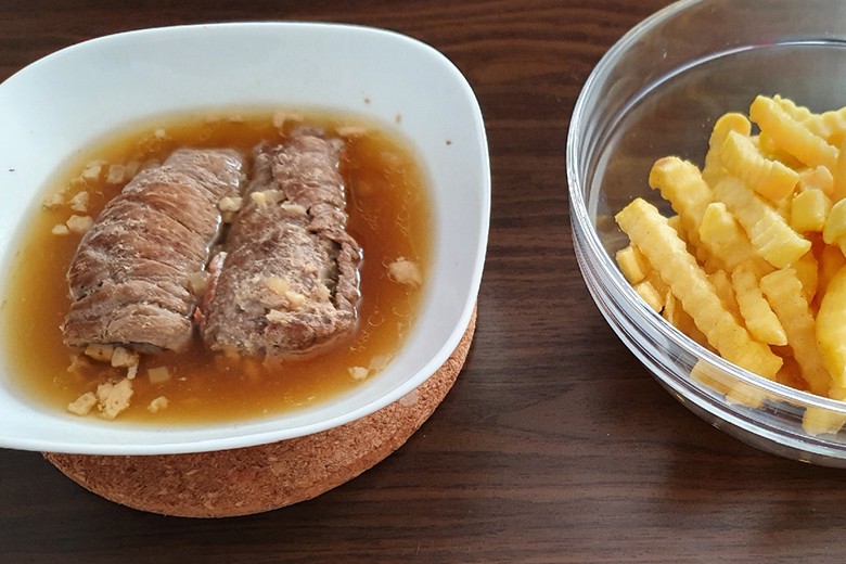 Rinderrouladen mit Hackfleisch
