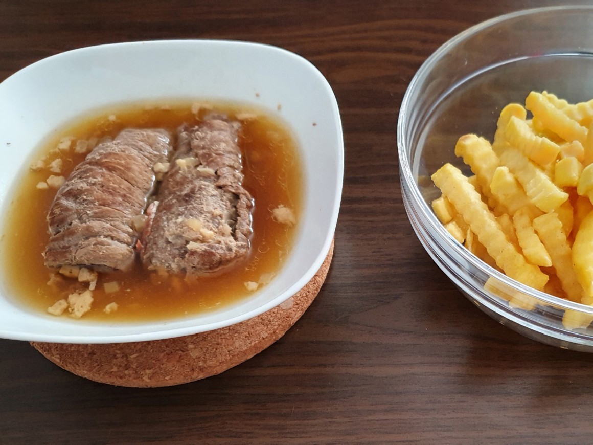 Rinderrouladen mit Hackfleisch