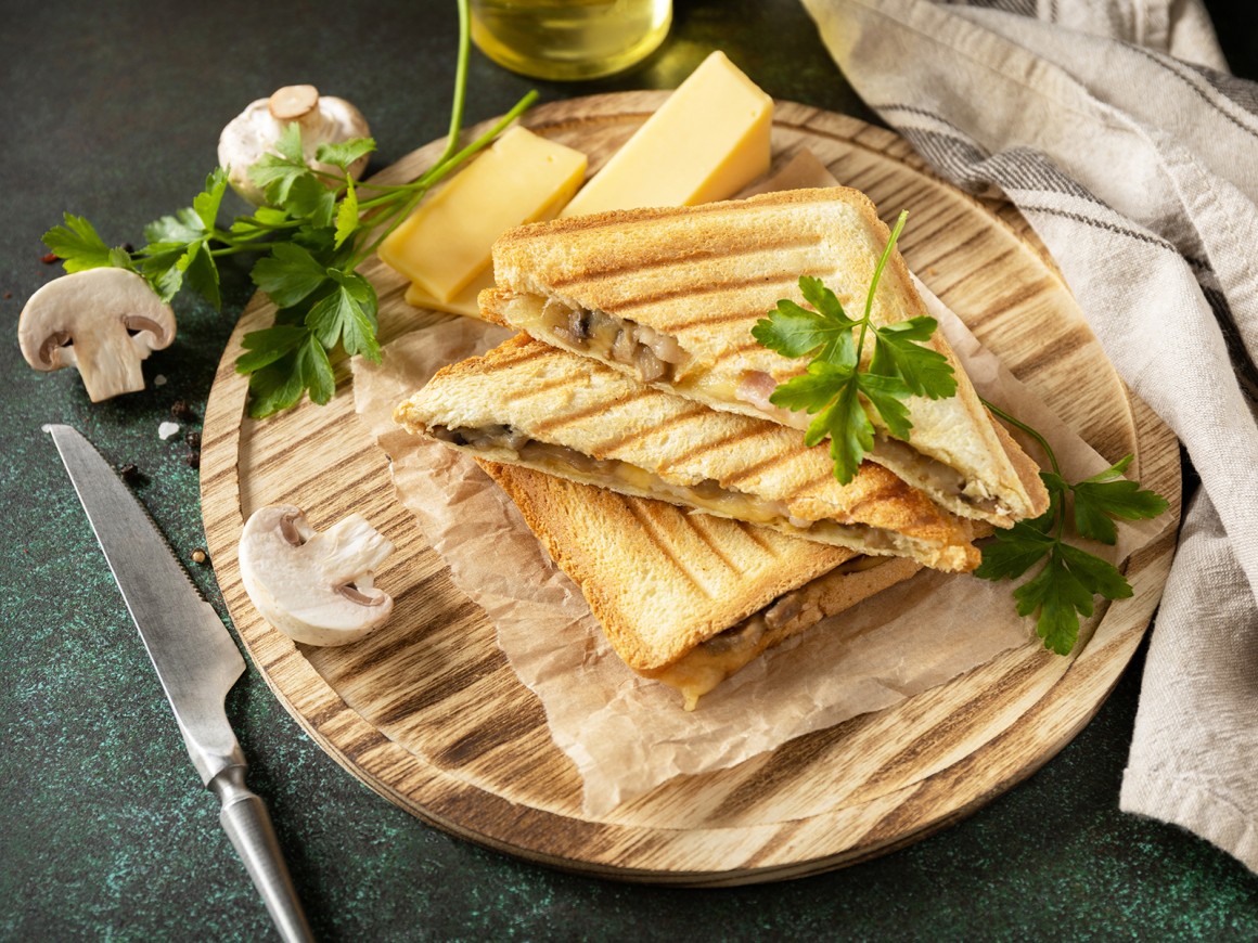 Schlemmertoast mit Champignons