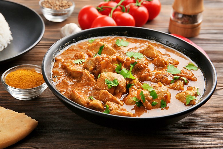 Erdnuss-Curry mit Hühnchen