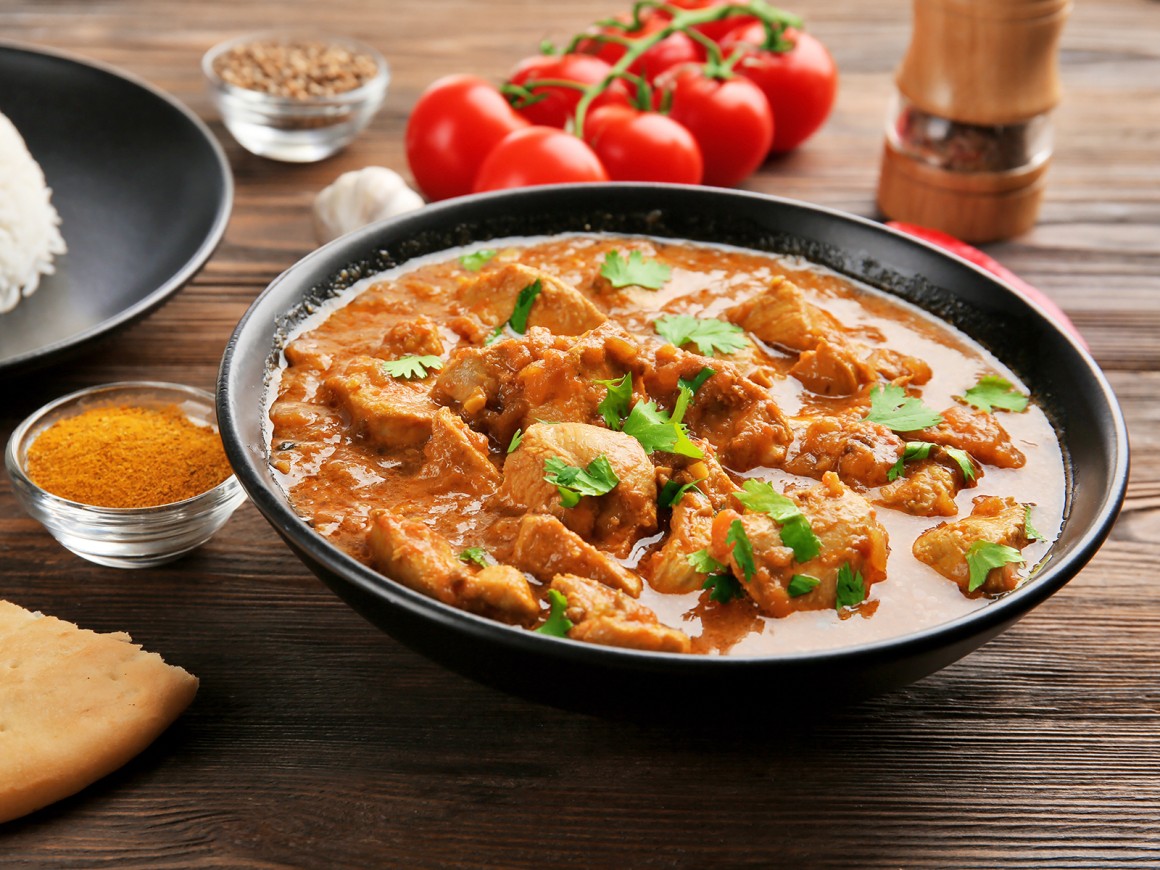 Erdnuss-Curry mit Hühnchen