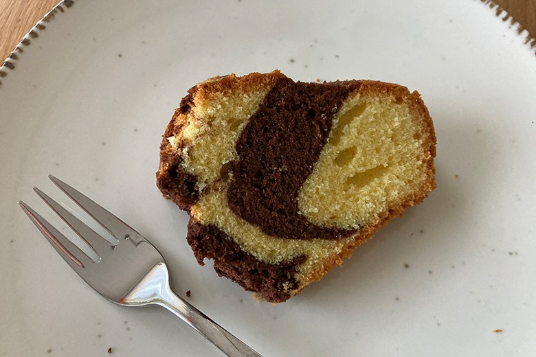 Marmorkuchen mit Schokolade