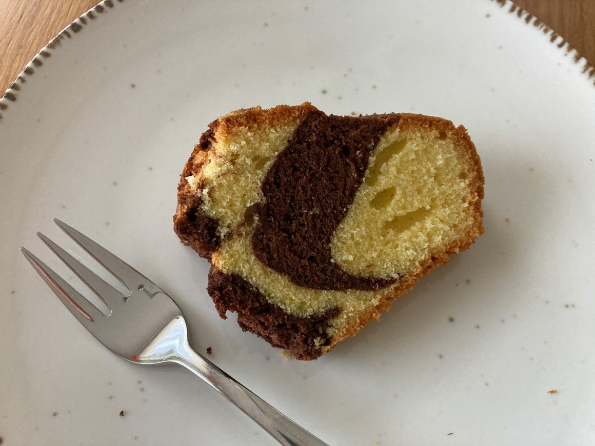 Marmorkuchen mit Schokolade