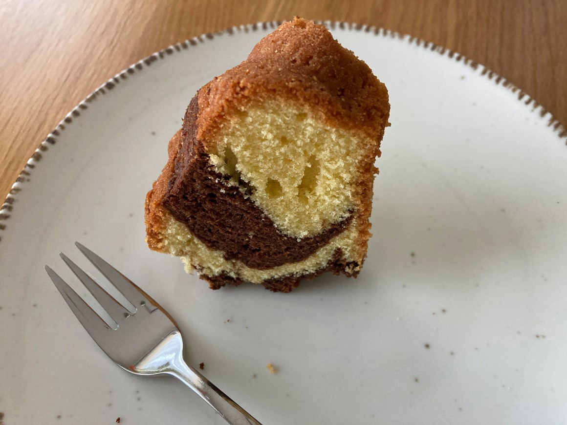 Marmorkuchen mit Schokolade