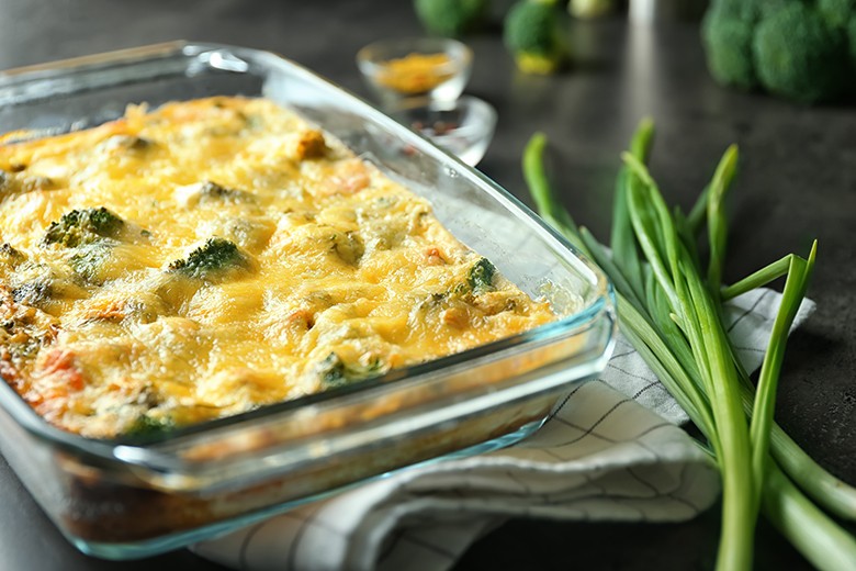 Kartoffelauflauf mit Gemüse