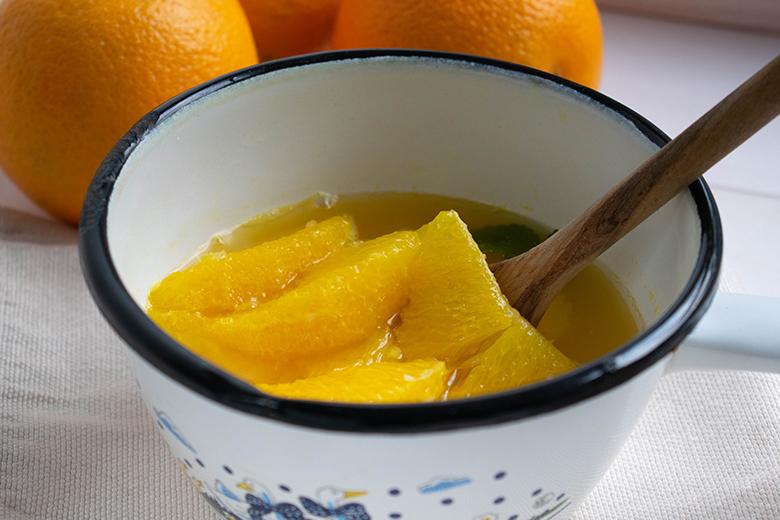 Orangenkompott