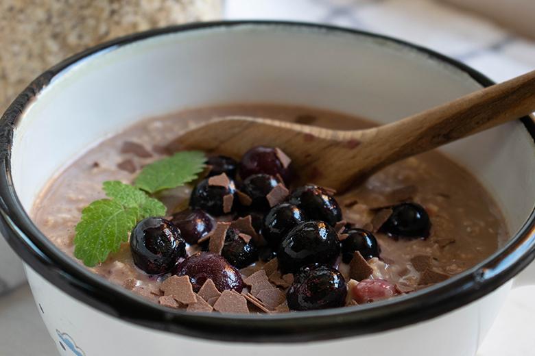 Warme Schoko-Mandel-Oats