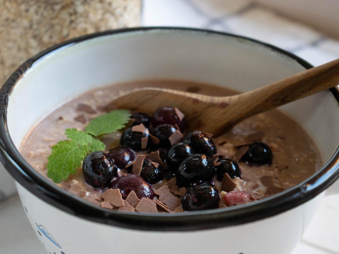 Warme Schoko-Mandel-Oats
