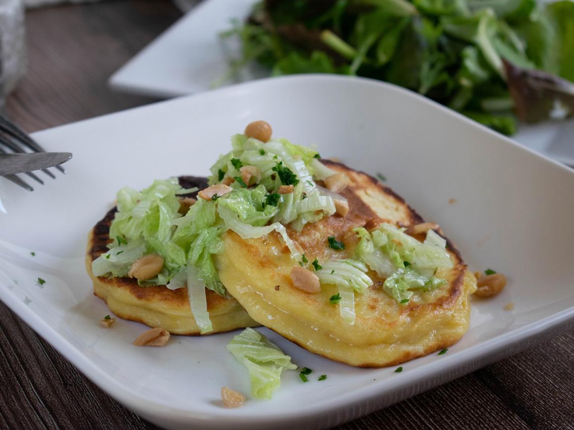 Kartoffelplätzchen mit Erdnüssen