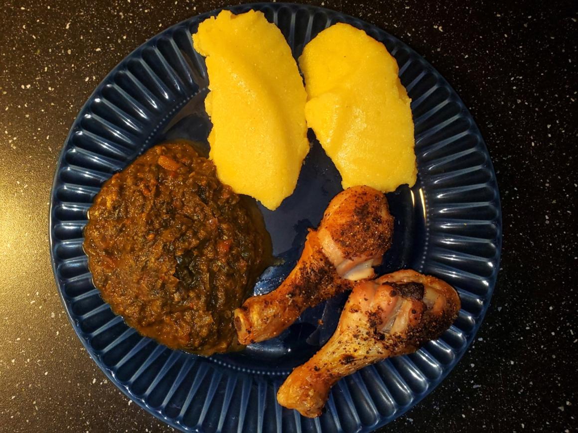 Afrikanische Spinatsuppe