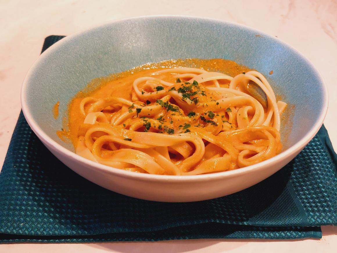 Linguine mit Walnuss-Ricotta-Pesto