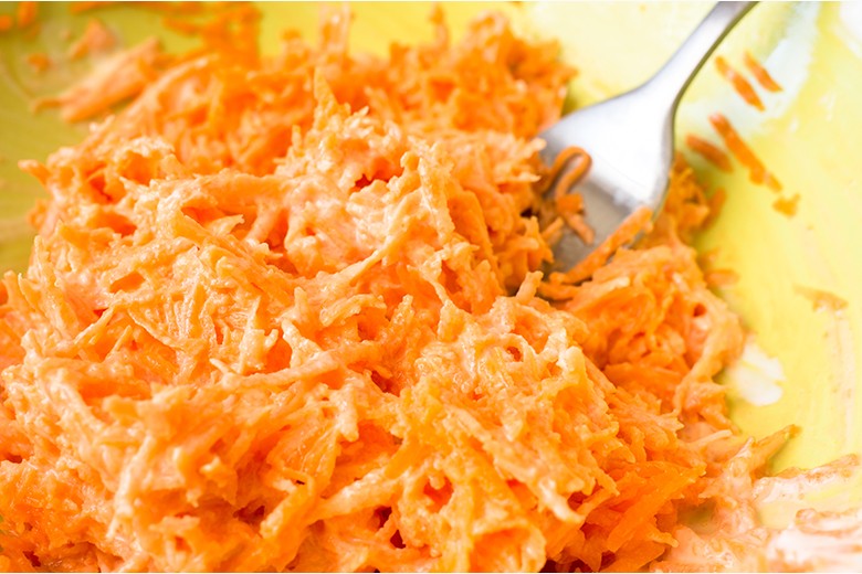 Karottensalat mit Sahne