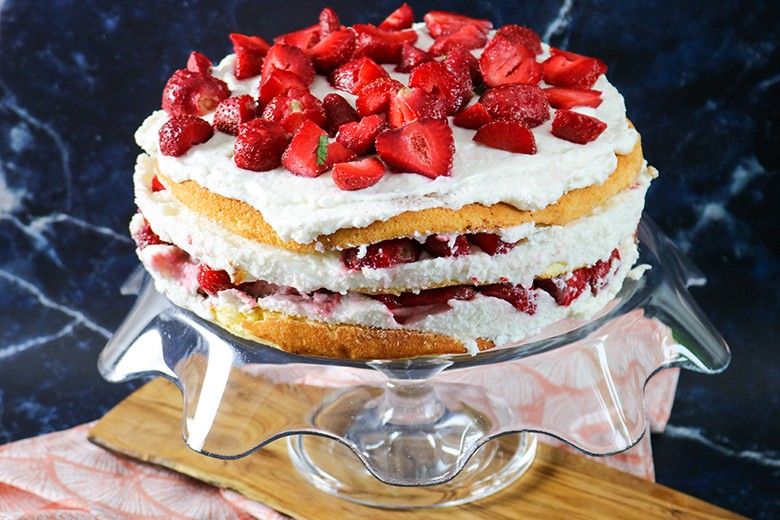 Erdbeer-Ricotta-Torte
