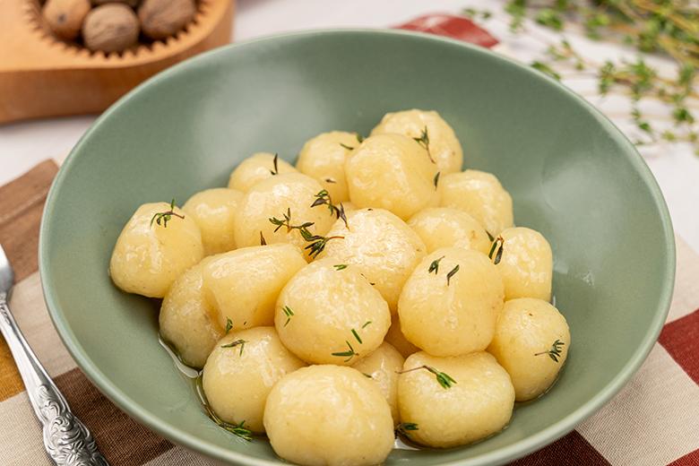 Selbstgemachte Kartoffelklöße