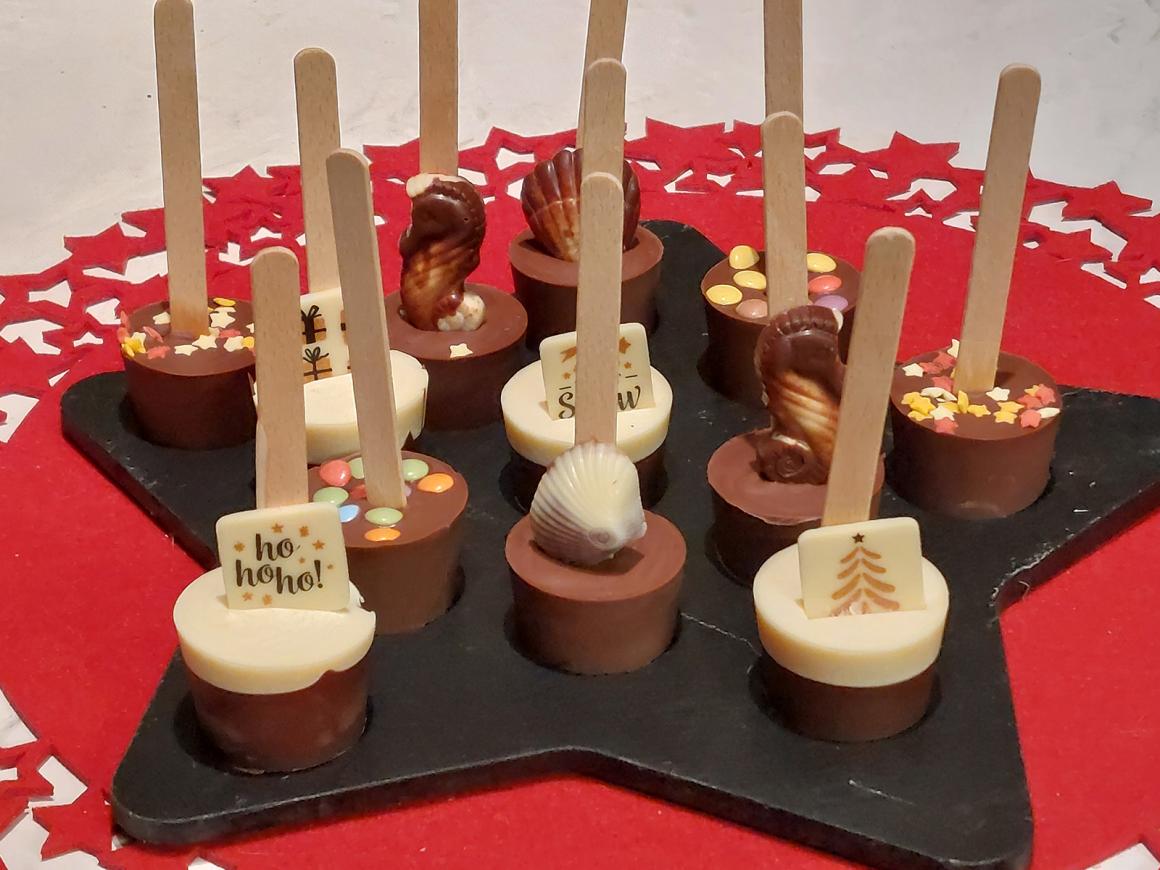 Schoko-Sticks für heiße Schokolade