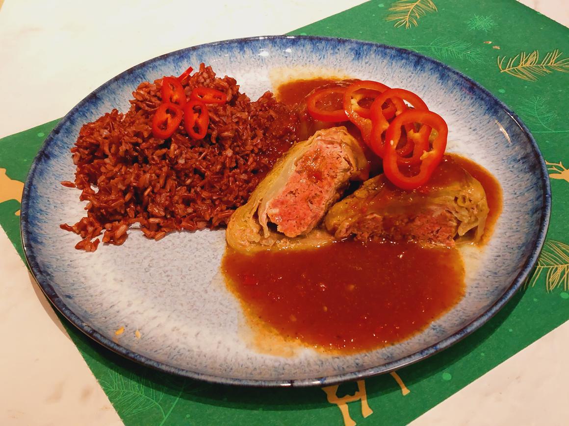 Asiatische Kohlrouladen