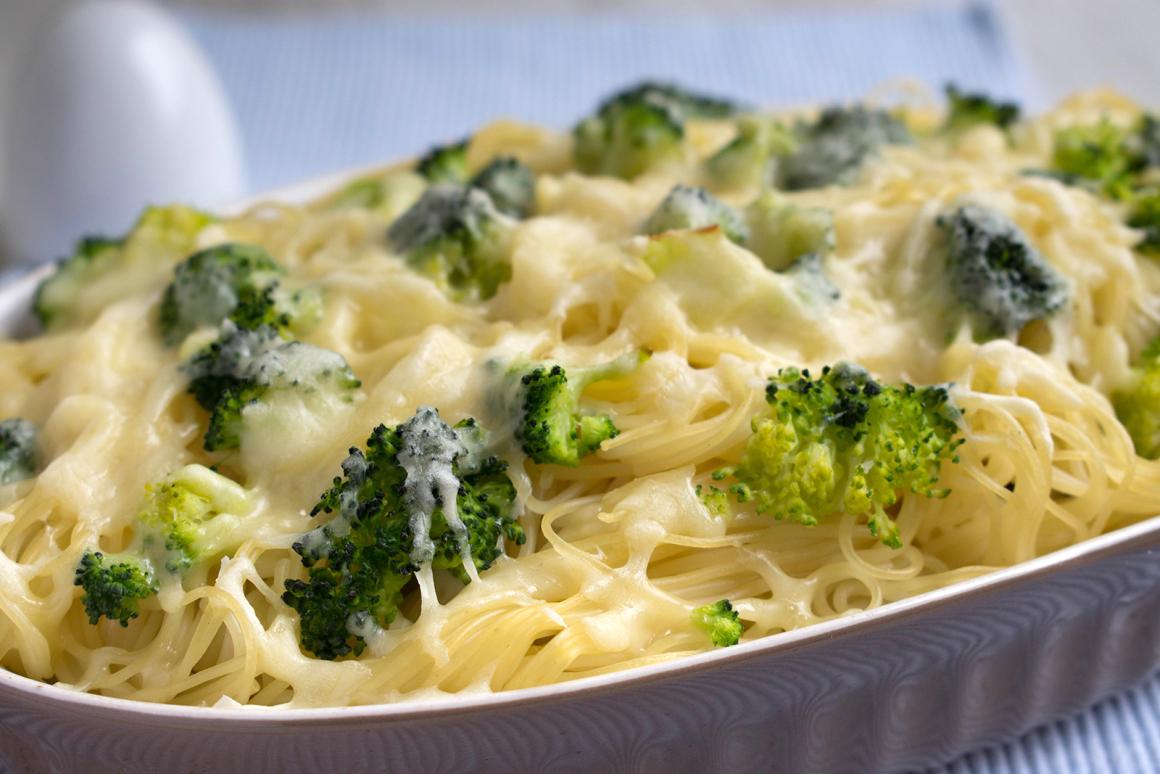 Spaghetti Auflauf mit Brokkoli