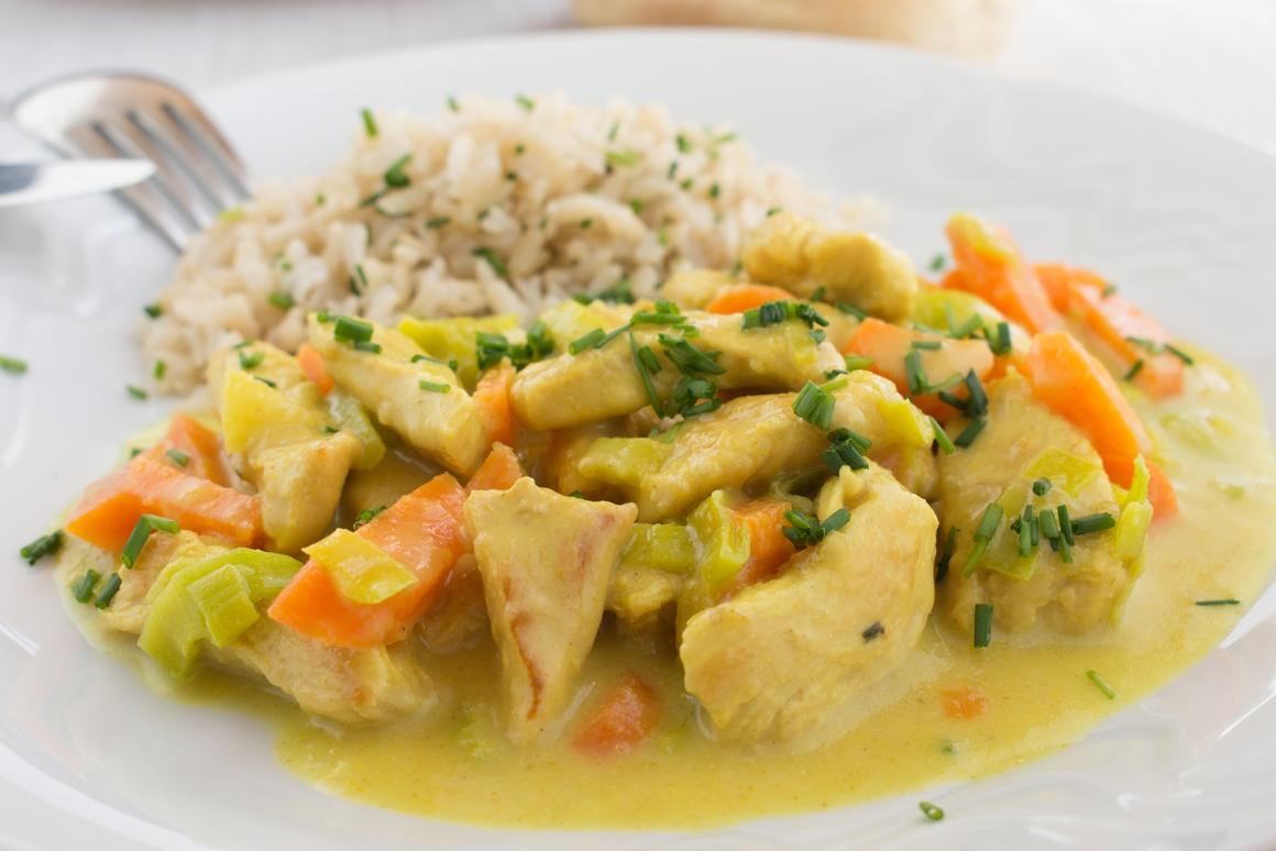 Curry Hähnchen-Pfanne