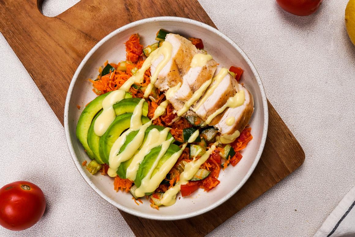 Low Carb Bowl mit Huhn