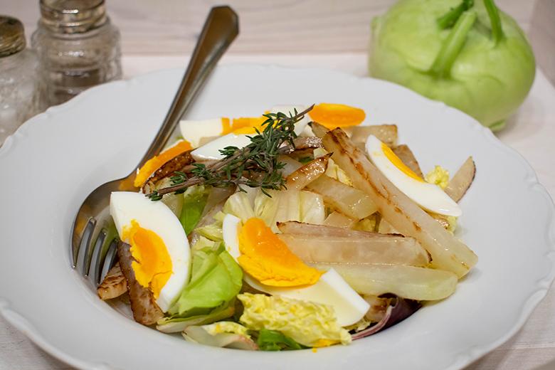 Eiersalat mit Kohlrabi