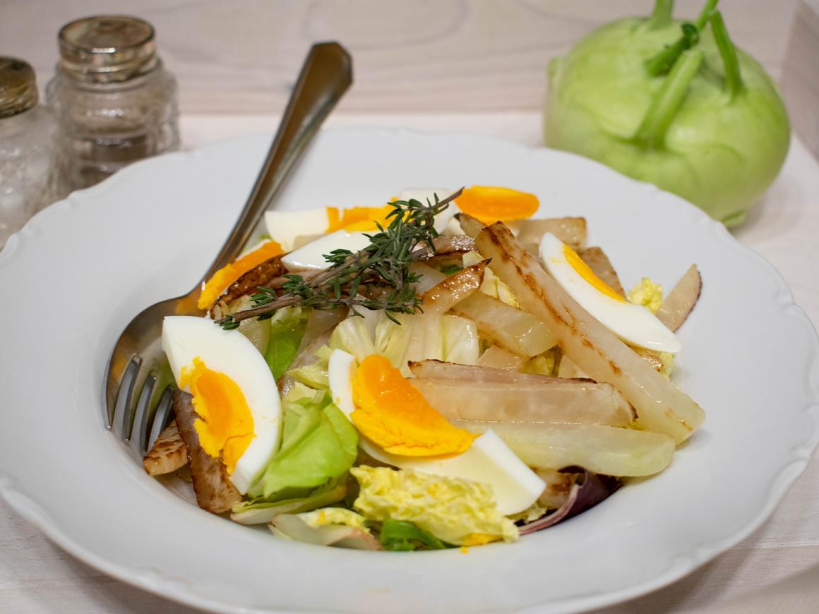 Eiersalat mit Kohlrabi