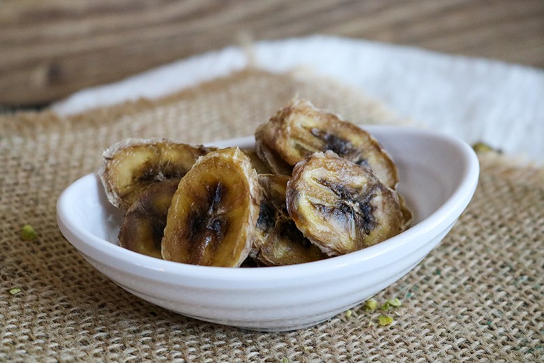 Gedörrte Bananenstreifen