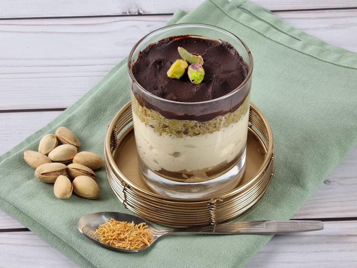 Dubai-Schokoladen-Tiramisu im Glas