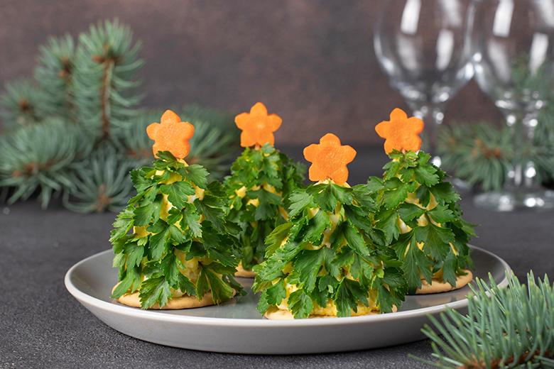 Pikante Weihnachtsbäumchen