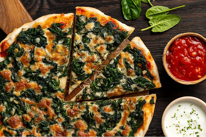 Spinatpizza