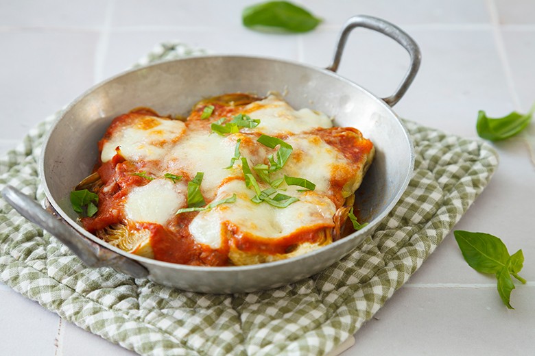 Artischocken mit Mozzarella