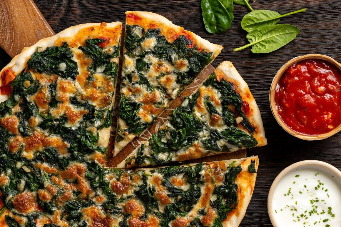 Spinatpizza