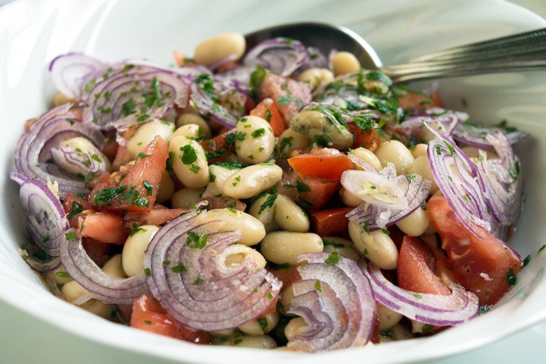 Türkischer Bohnensalat