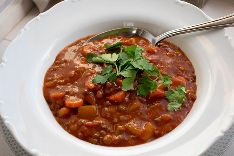 Gemüse-Linsen-Gulasch