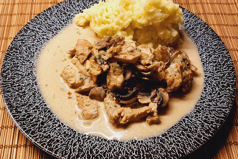 Putengeschnetzeltes mit Champignons