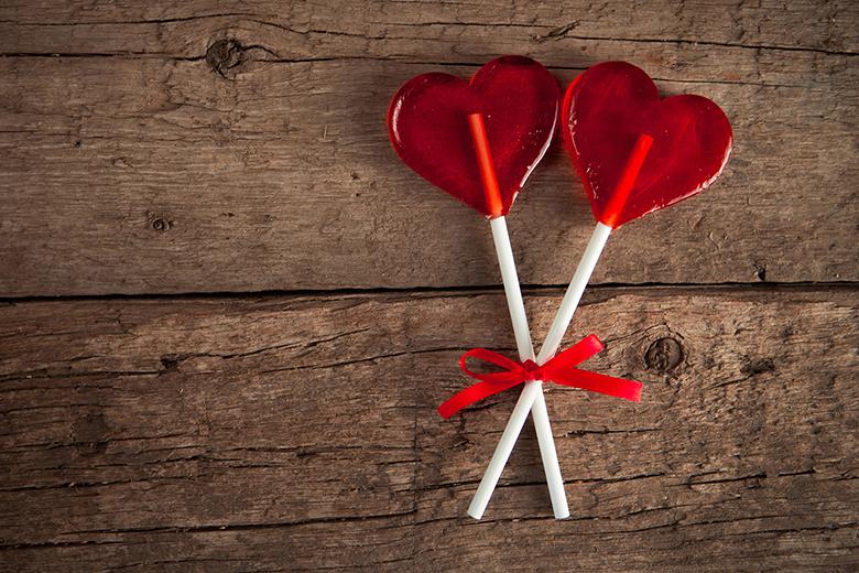 Herz-Lollies