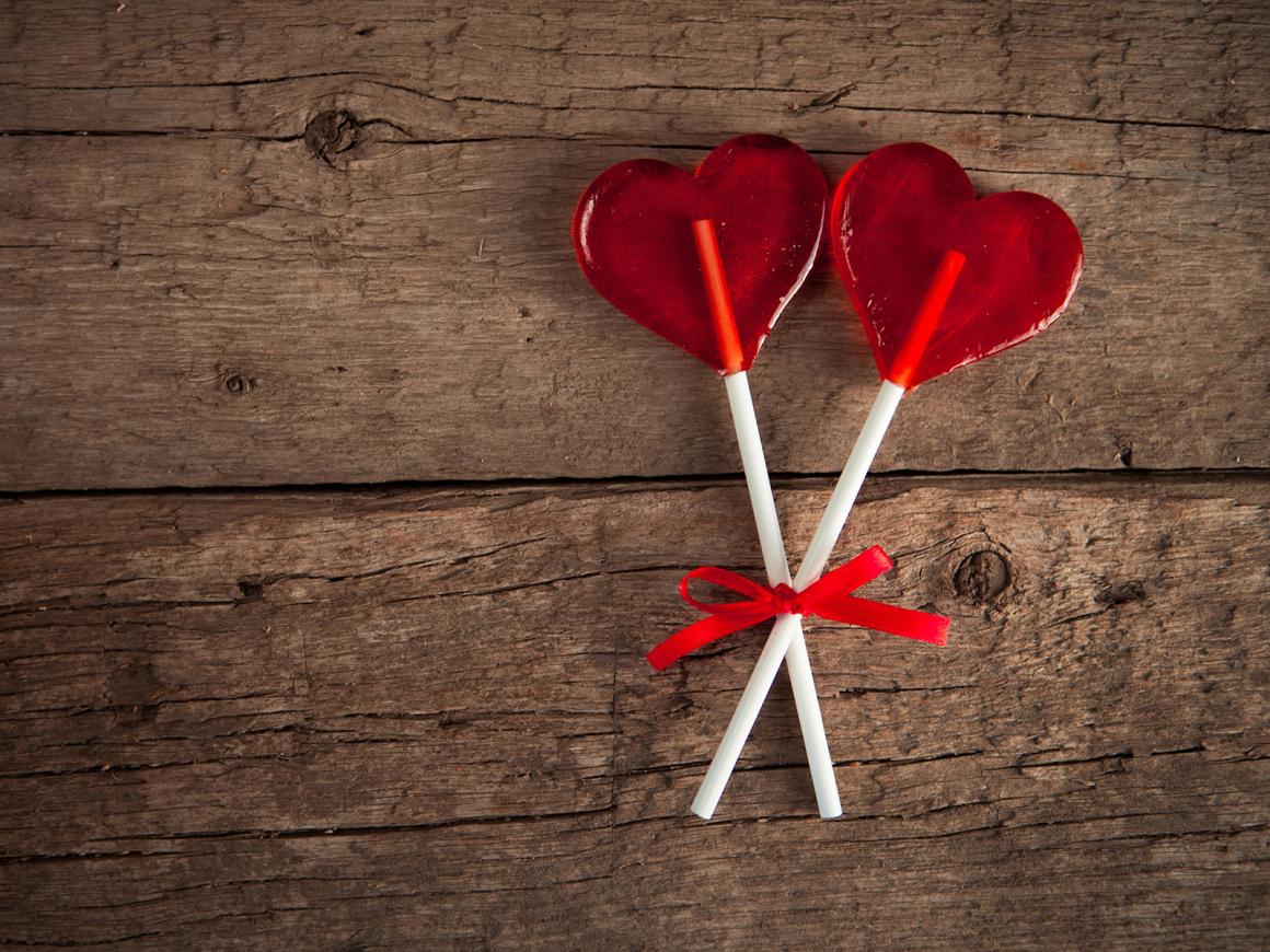 Herz-Lollies