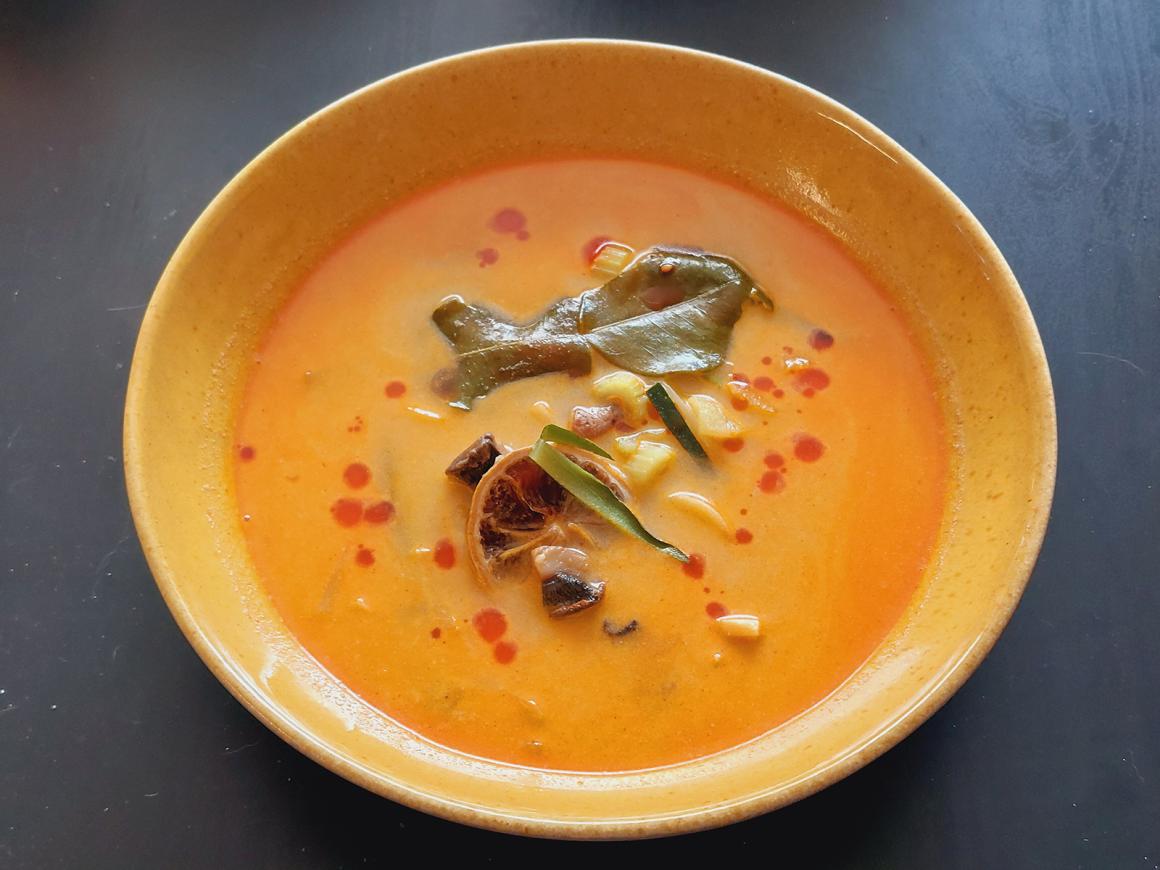 Kokos-Curry-Champignon-Suppe