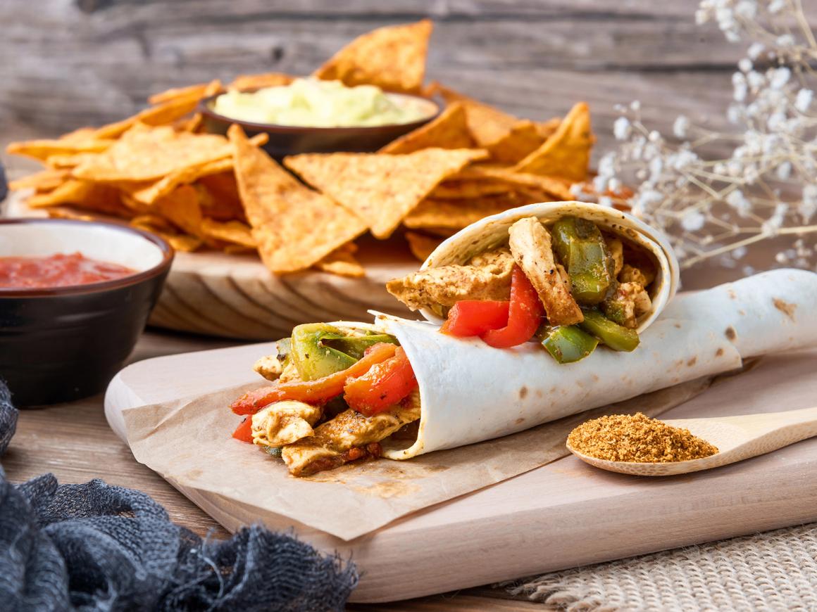 Hähnchen-Fajitas
